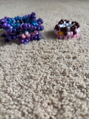 Handmade Kandi rotator rings and cuffs!